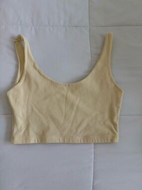 Brandy Melville Yellow Crop Top